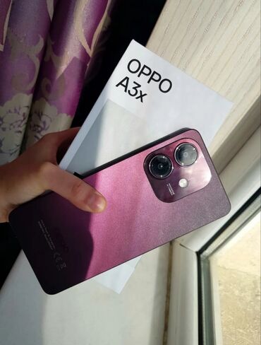 Oppo: Oppo A3x, 128 GB, Barmaq izi, Face ID