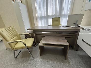 stolüstü ofis dəsti: Ofis mebel dəsti – rəhbər masası və jurnal masası stol ve stullar — 4