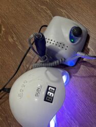 где можно купить кварцевую лампу: Набор для маникюра: UV/LED лампа SUN и электрический аппарат для