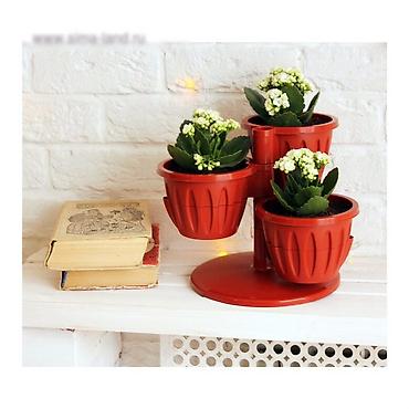 plants: Новый цветочный горшок из 3-х кашпо (обьем 700 мл; верхний — 2