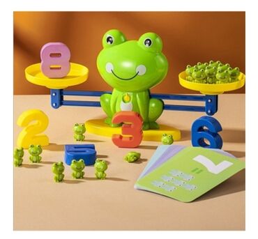 купить игрушки для мальчика: Лягушка- весы помогут ребёнку в обучении, очень яркая и интересная
