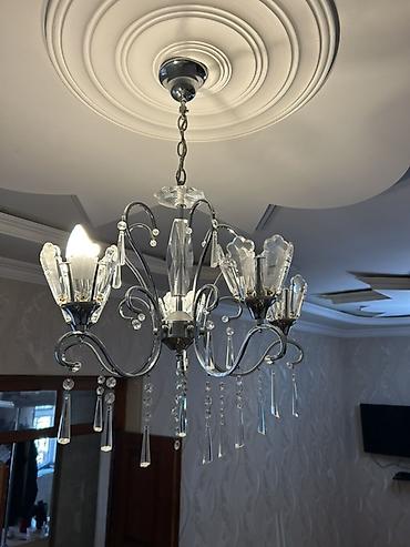 lyüstr: Çılçıraq, 5 lampa, Metal — 1