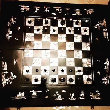 Şahmatlar: Antikvar nərd: Dünyada tək. Əl işi. İstifadə olunmuş materiallar — 3