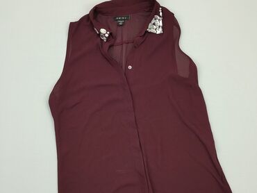 krotka bluzki z bufiastymi rękawami: Koszula Damska, Amisu, XS, stan - Bardzo dobry