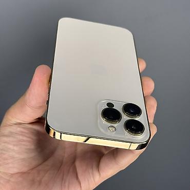 16pro max: IPhone 13 Pro Max, Б/у, 1 ТБ, Золотой, Защитное стекло, 96 % — 6