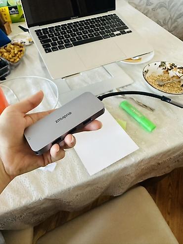 video kartı: Zmuipng USB-C Hub – çoxportlu genişləndirici Xüsusiyyətlər: - 3 × USB — 1