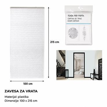 KMT Plastična zavesa od perli 40 kom 296432 Dekorativna zavesa za