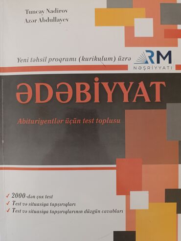 Testlər: Tuncay Nadirov və Azər Abdullayevin müəllifliyi ilə nəşr olunmuş, yeni
