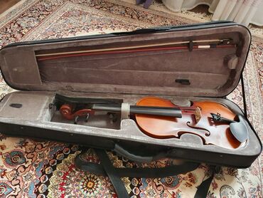 струнные инструменты 94: Скрипка в полном комплекте в футляре. Характеристики и комплектация