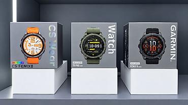 garmin venu 4 бишкек: Спортивные смарт‑часы (на витрине представлены разные модели): 1) CS — 1