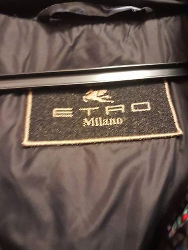 etro: Куртка ETRO, оригинал, наполнитель пух, перо, капюшон с отделкой — 3