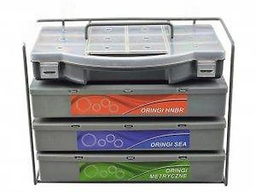 Ostali pribor i dodaci za alate: Set organizera sa O‑ring zaptivkama – komplet u metalnom stalku - — 8