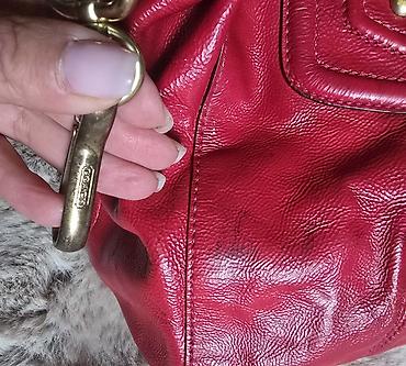 Torbe: Coach Madison Sabrina satchel bag. Coach kožna crvena torba sa — 10