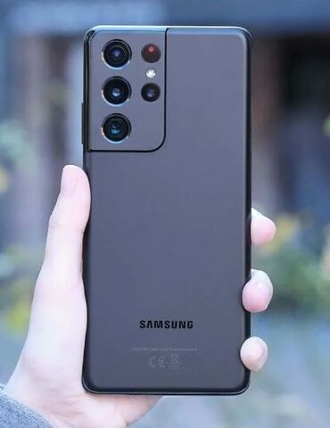 23 ултра: Samsung Galaxy S21 Ultra, Б/у, 512 ГБ, цвет - Черный, 2 SIM