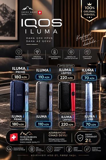 IQOS ILUMA — İsveçrə istehsalı, orijinal məhsul Modellər və qiymətlər