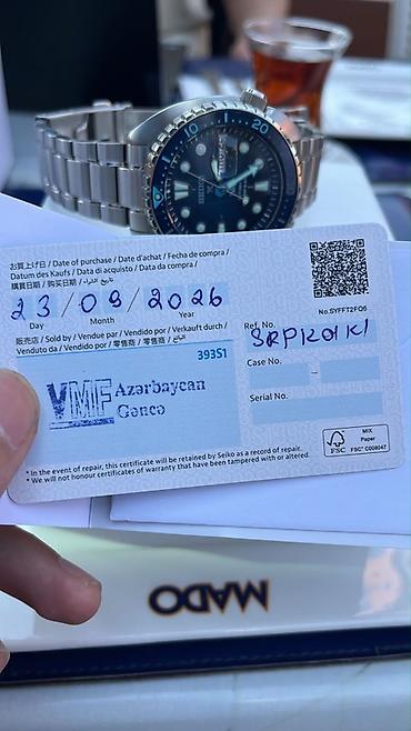 Qol saatları: Seiko Prospex “PADI” dalğıc saatı - Kalibr: Avtomatik mexanizm (Seiko — 8