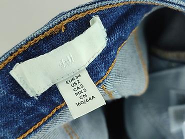 biale klapki hermes: H&M, Jeansy damskie, rozmiar XS — 4