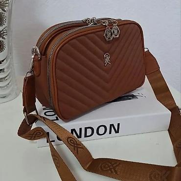 Torbe: Ženska crossbody torba sa dvostrukim rajsferšlus pregradama - — 11