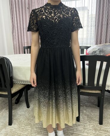 черное платье размер 38: Вечернее платье, Коктейльное, Короткая модель, С рукавами