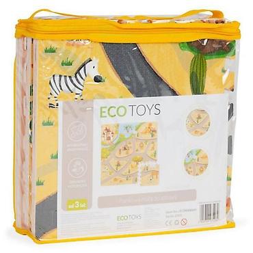 bebakids bebe decaci: PODLOGA ZA IGRU ZA DECU SAFARI PUZZLE 9 ELEMENATA 93x93 cm – ECO TOYS — 3