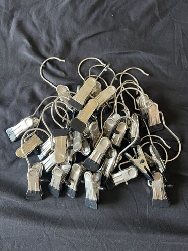 Mağaza asılqanları: 1 ədəd 1 manat 30 ədəddir Metal paltar asqısı klipləri – çoxlu sayda — 5