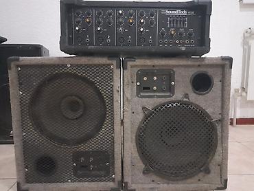 15 000 сом Звуковой комплект SoundTech: микшер-усилитель + пара