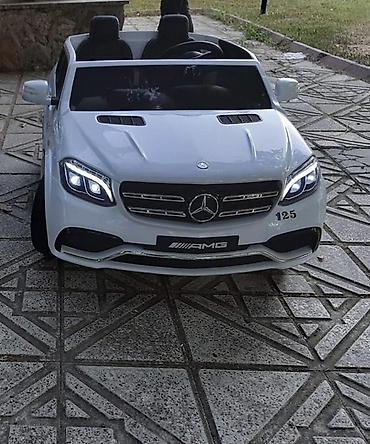 Uşaq dünyası: Uşaq elektrikli maşın – Mercedes-Benz GLS63 AMG stili, ağ rəng — 3