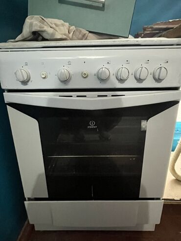плита электр: Indesit, Газ, Механикалык, Полго орнотулма, Колдонулган, Толук төлөө