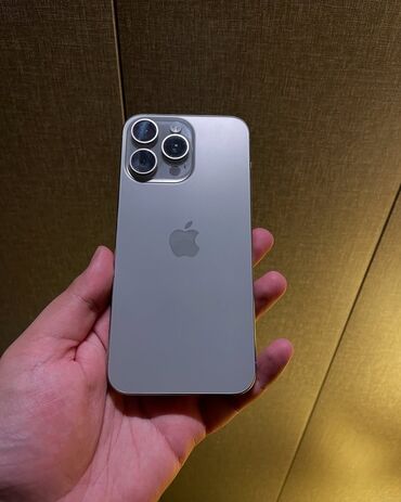 iphone temiri: IPhone 15 Pro, 128 ГБ, Natural Titanium, Гарантия, Беспроводная зарядка, Face ID