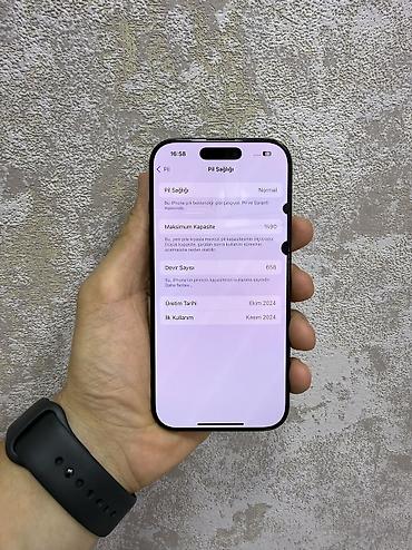 15 pro max dubay: IPhone 16 Pro, 128 GB, Space Gray, Zəmanət — 2
