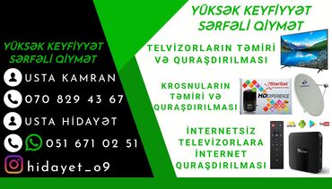 tv ustası: LƏNKƏRAN 🍋 Telvizorların Krosnuların Yüksək Səviyyədə 🔧Təmir edilməsi