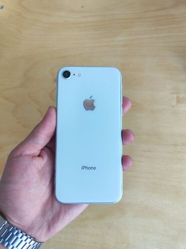 Apple iPhone: IPhone 8, 64 GB, Ağ, Barmaq izi