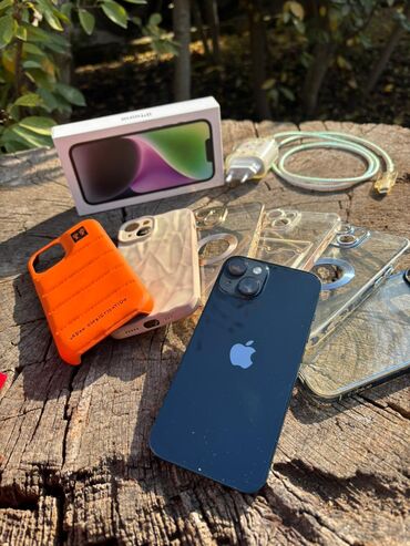 Apple iPhone: IPhone 14, 128 GB, Midnight, Barmaq izi, Simsiz şarj, Face ID — 13