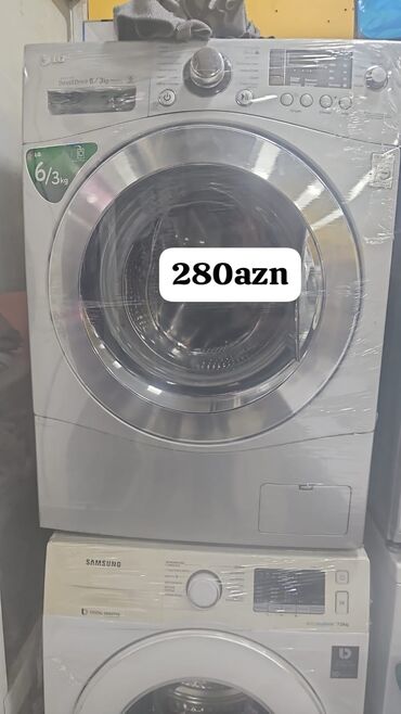 Paltaryuyan maşınlar: Paltaryuyan maşın LG, 6 kq, Avtomat, Qurutma var, Kredit yoxdur