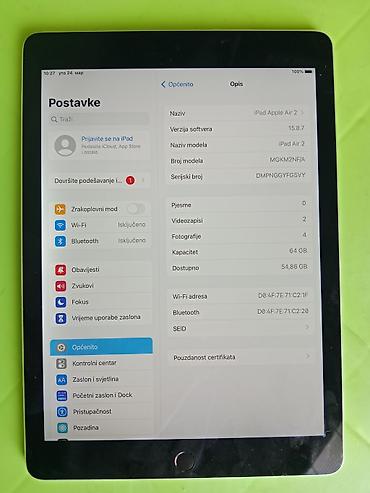 Tableti: O R I G I N A L ® " Apple iPad AIR 2 " ® ( SLOBODAN JE NEMA — 2