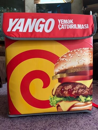 Kuryer çantaları: Yango çantası işlənməmiş təzə vəziyyətdə 35 manata satılır real