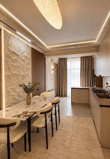 комната манас: 3 комнаты, 85 м², Элитка, 7 этаж, Дизайнерский ремонт — 4