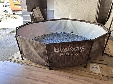 закрытый бассейн: Каркасный бассейн Bestway 3.66 длина 76 высота Бассейн пользовался — 1