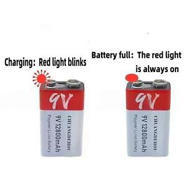 Baterije: PUNJIVA BATERIJA 9V USB TIP C 12800MAH 9V USB TIP C 28000MA | Lično — 10