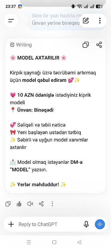 акция на брекеты: Kiprik qaynağı üzrə model axtarılır. Xidmət: - İstədiyiniz kiprik — 1