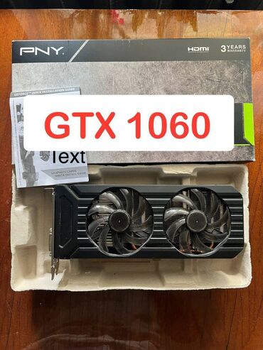 geforce gtx: Видео карта, Колдонулган, PNY, GeForce GTX, 6 ГБ, ПК үчүн