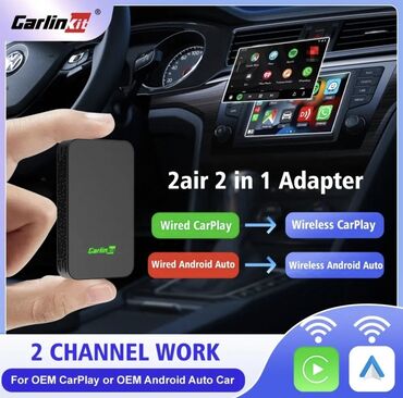 bmw monitor: Carlinkit 5.0 2air Carplay & Android Auto CarlinKit 5.0, həm