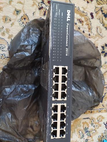 vlog kameraları: Dell PowerConnect 2016 – 16 portlu Fast Ethernet switch — 1