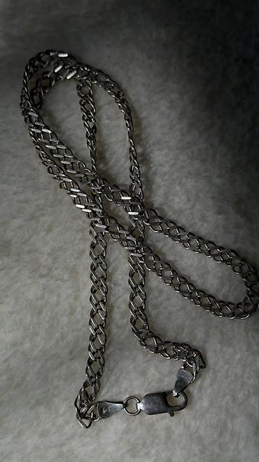 Серебряная цепочка, плетение «сингапур/верёвка» с эффектом скрутки