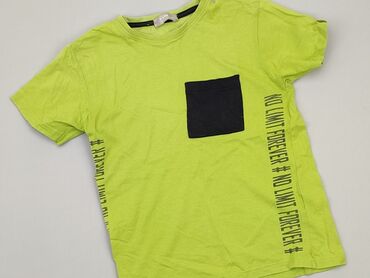zielona koszulka dla dziewczynki: Koszulka, 10 lat, 134-140 cm, stan - Bardzo dobry