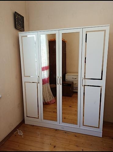 Ev və bağ: Yeni, 4 qapılı, Güzgülü, Ağ, Açılan, Düz dolab — 5