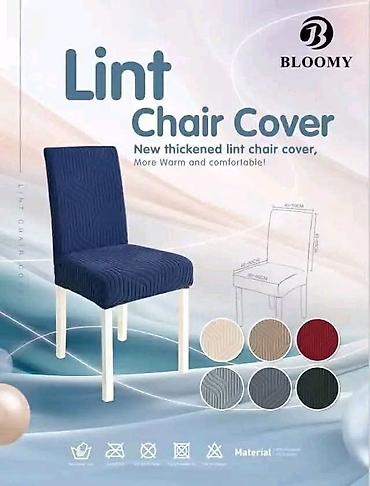 usisivac za dubinsko pranje: Elastična navlaka za stolicu – Bloomy “Lint Chair Cover” - Materijal — 2
