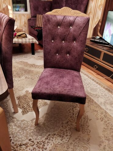 ev ucun stol stul: Qonaq otağı üçün, İşlənmiş, Açılan, 6 stul, Azərbaycan