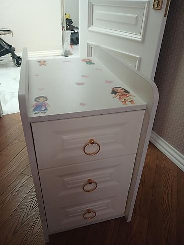 Мебель: Ağ rəngli uşaq beşiyi və döşək - Material: möhkəm MDF/taxta, hamar və — 6