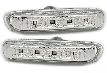 KRISTALNI BELI LED BOCNI MIGAVCI BMW E46 | Kristalni beli hrom bocni